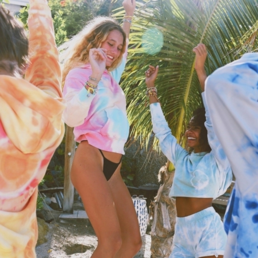 DANNIJO | hailey hand dyed hoodie in multi tie dye - Picture 4 of 13